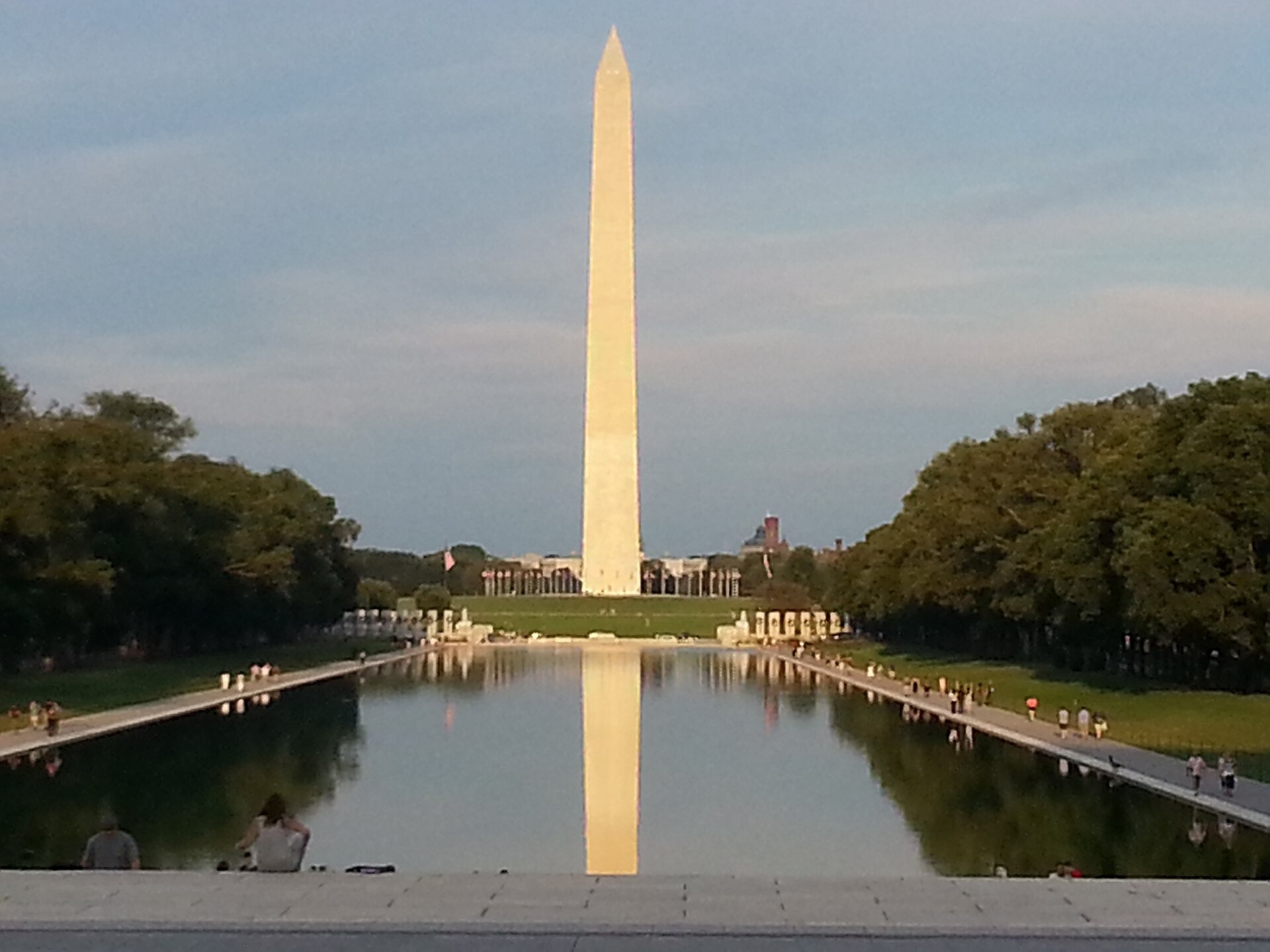 Washington Monument reflected in the Memorial Reflecting Pool